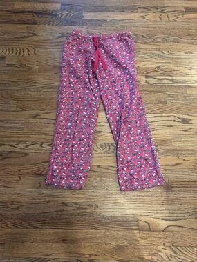 Vineyard Vines Pink Christmas-Print Pajama Pants